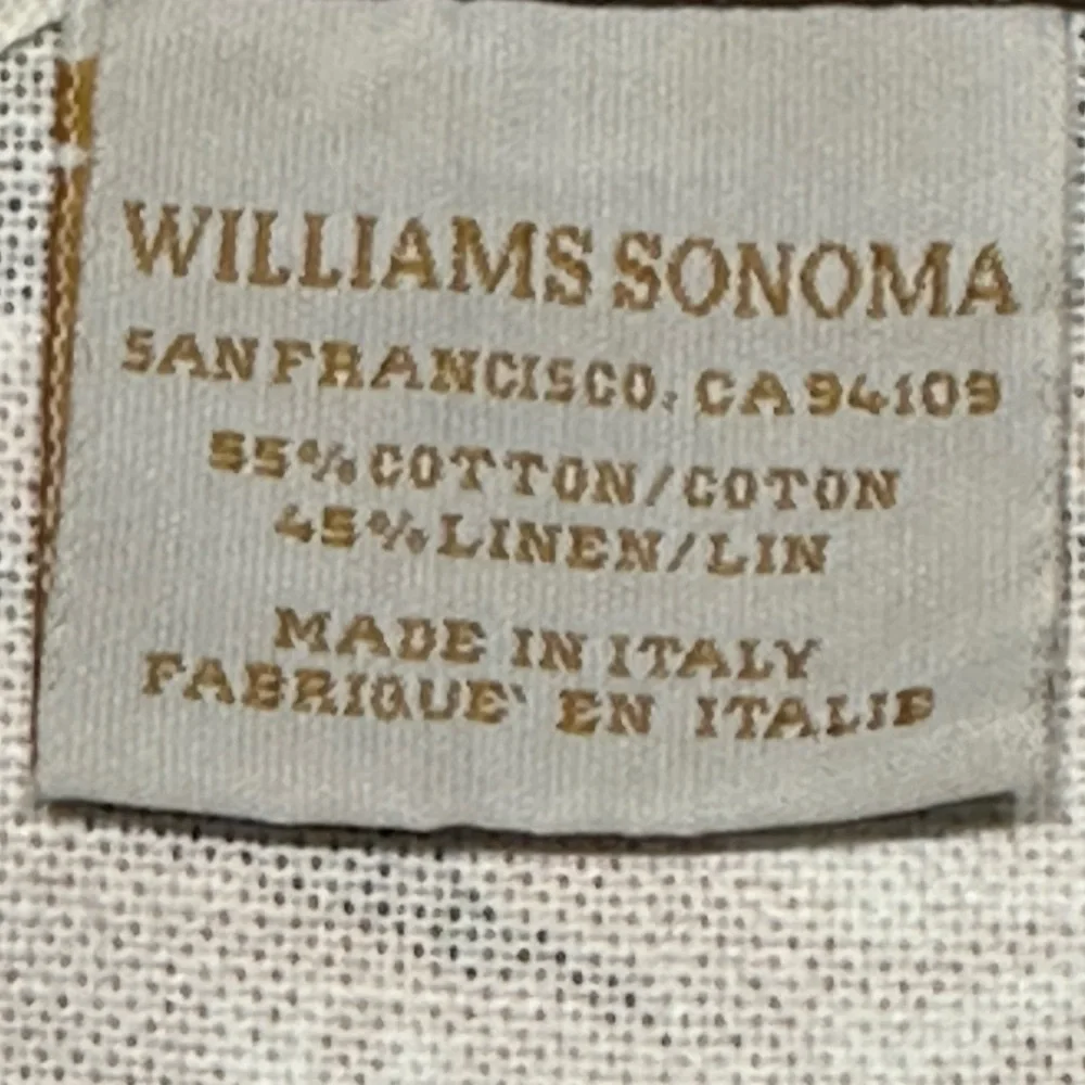 Williams Sonoma Vintage Thanksgiving Greetings Decor Set of Two